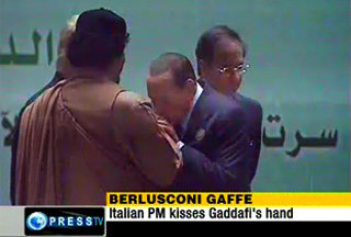 "Tripoli, bel suol d'orrore". Ma serve l'Ue per convincere Frattini e Tg Raiset ad abbandonare Gheddafi